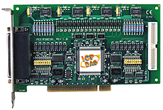 PCI-P16C16 16通道隔离数字量输入, 16 通道OC门输出板