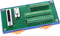 DN-25 DIN安装导轨和25/9芯 D型插头的I/O接线板