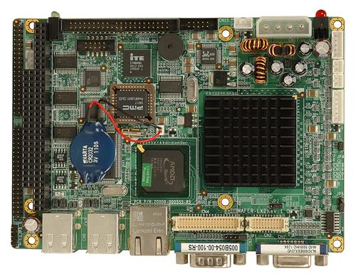 WAFER-LX2 板载AMD LX-800的3.5寸嵌入式主板带8个串口