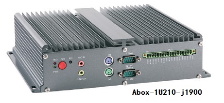 BOXPC嵌入式工控机Abox-1U210-J1900